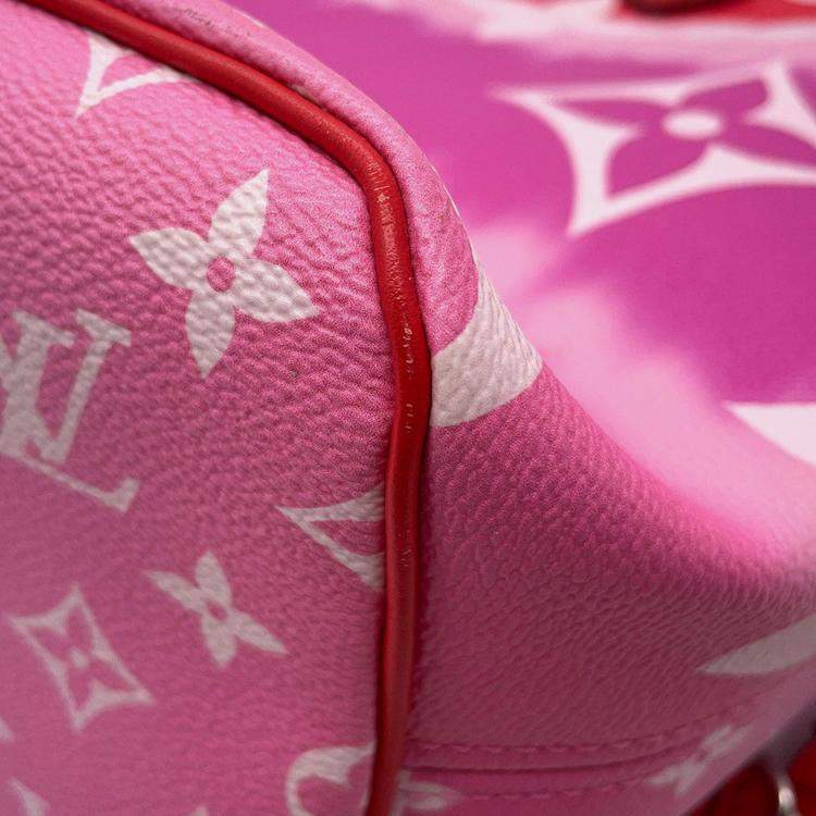 Pre Owned Louis Vuitton Neverfull Rouge Monogram Lv Escale Size Mm