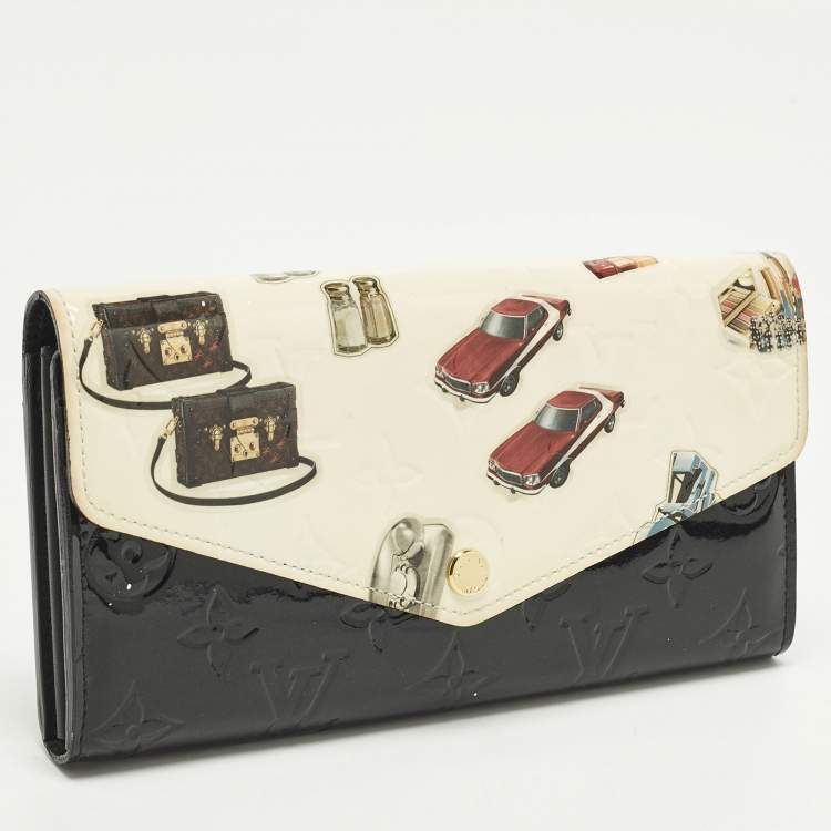 Pre Owned Louis Vuitton Sarah Portefeiulle Monogram Vernis Leather Wallet