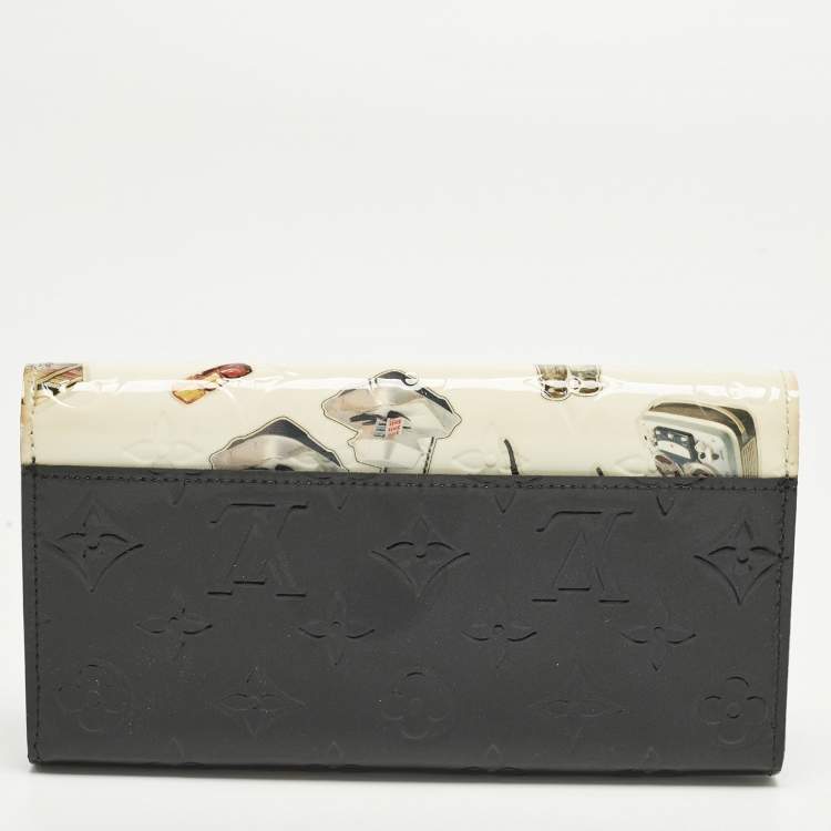 Pre Owned Louis Vuitton Sarah Portefeiulle Monogram Vernis Leather Wallet