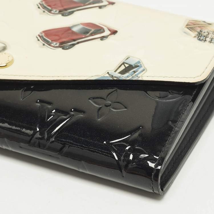 Pre Owned Louis Vuitton Sarah Portefeiulle Monogram Vernis Leather Wallet