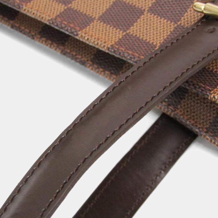 Pre Owned Louis Vuitton Damier Chelsea Shoulder Bag Brown Ebene