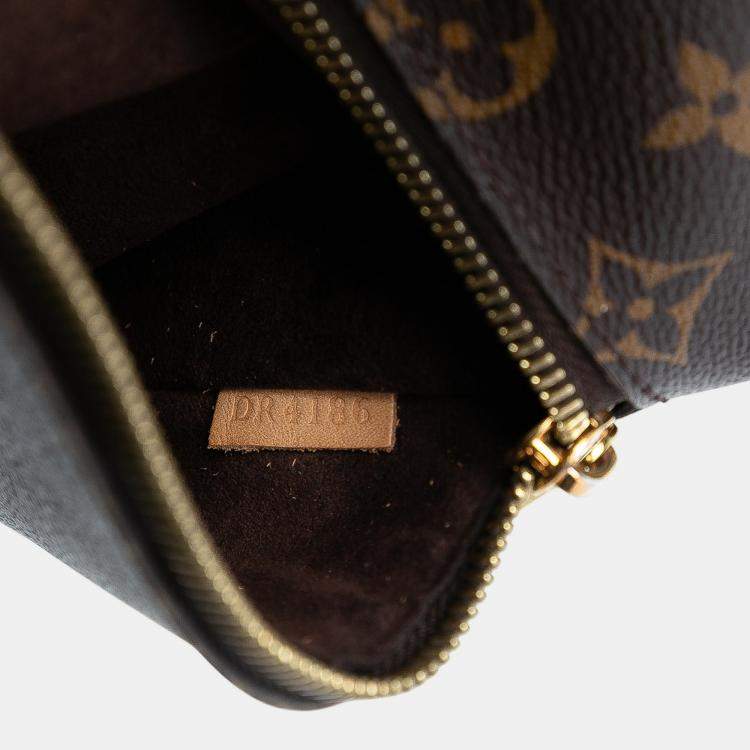 Pre Owned Louis Vuitton Brown Monogram Pochette Metis