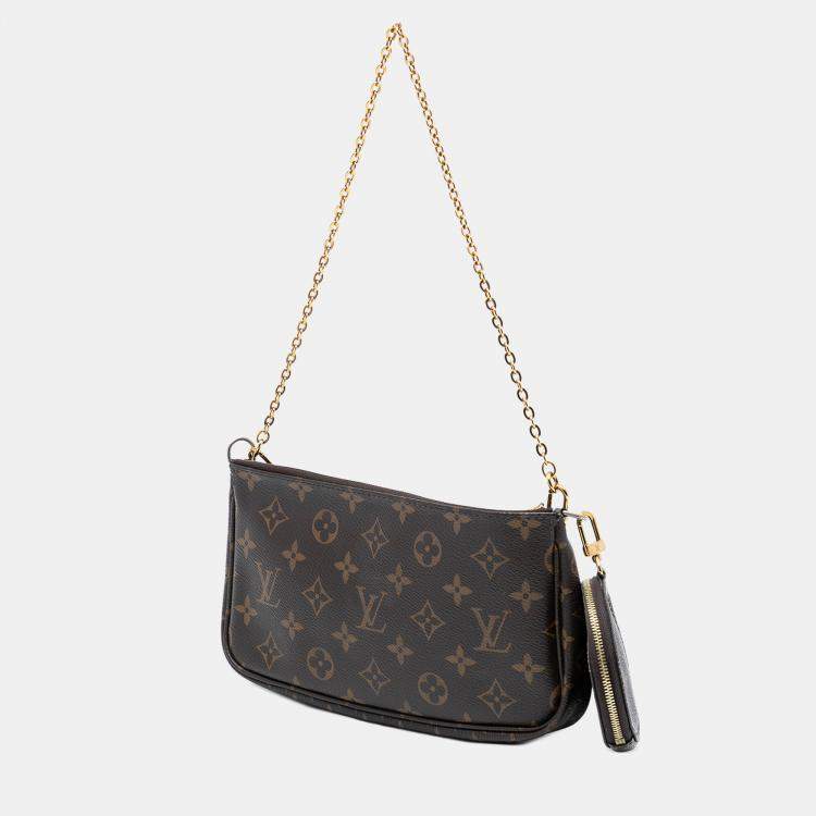 Pre Owned Louis Vuitton Brown Monogram Multi Pochette Accessoires