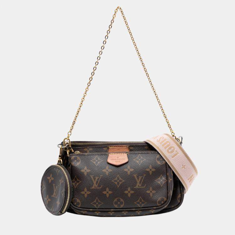 Pre Owned Louis Vuitton Brown Monogram Multi Pochette Accessoires