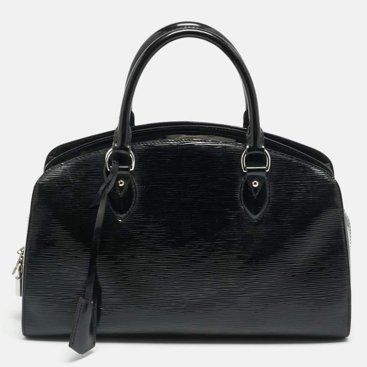 Pre Owned Louis Vuitton Pont Neuf PM Black Electric Epi Leather Bag