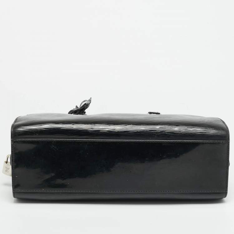 Pre Owned Louis Vuitton Pont Neuf PM Black Electric Epi Leather Bag