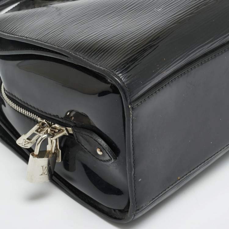 Pre Owned Louis Vuitton Pont Neuf PM Black Electric Epi Leather Bag