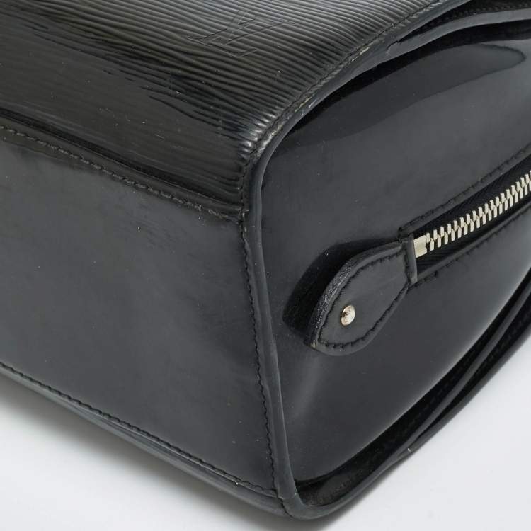 Pre Owned Louis Vuitton Pont Neuf PM Black Electric Epi Leather Bag