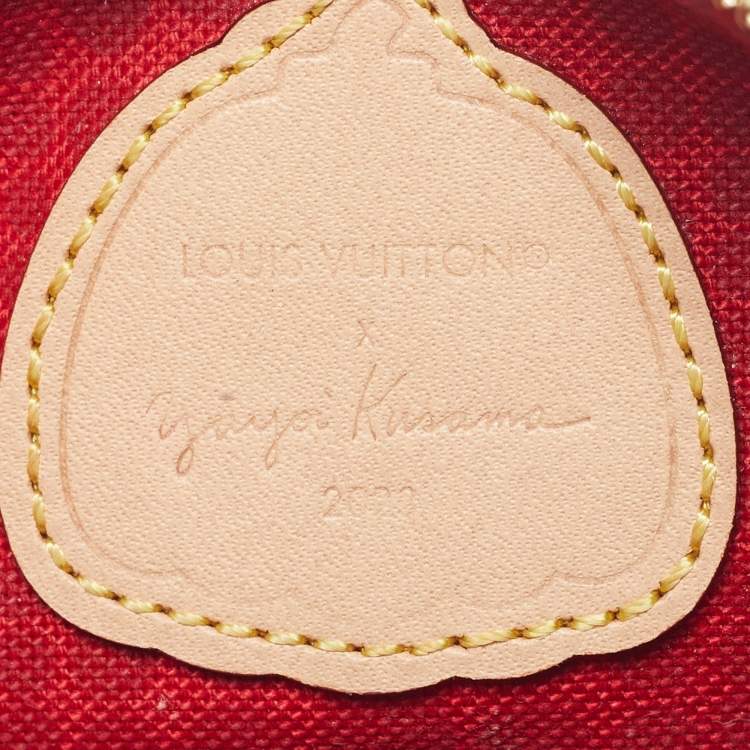 Pre Owned Louis Vuitton x Yayoi Kusama Pochette Accessoires Mini Painted Dots Monogram Canvas Clutch