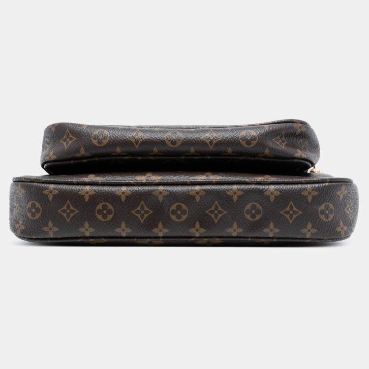 Pre Owned Louis Vuitton Brown Monogram Multi Pochette Accessoires
