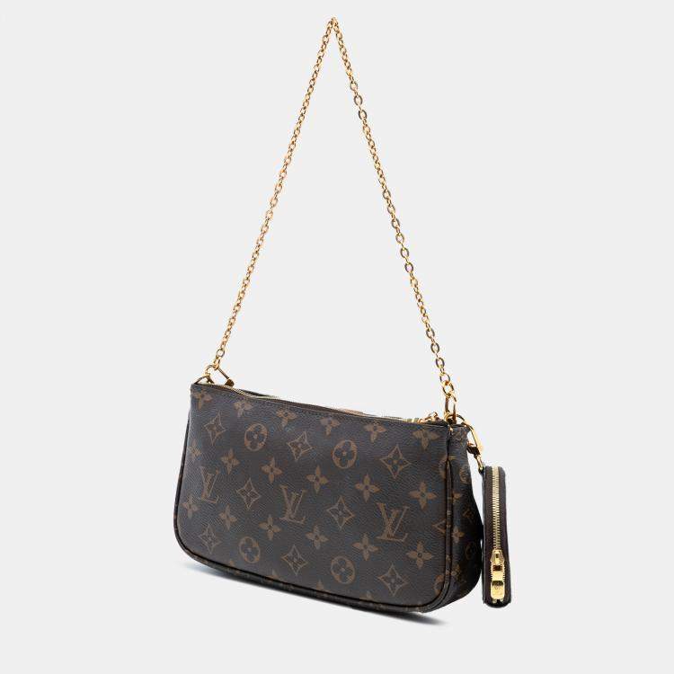 Pre Owned Louis Vuitton Brown Monogram Multi Pochette Accessoires