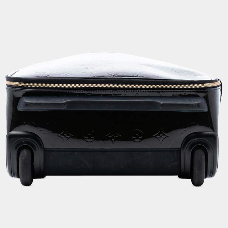 Pre Owned Louis Vuitton Blue Monogram Vernis Pegase 45