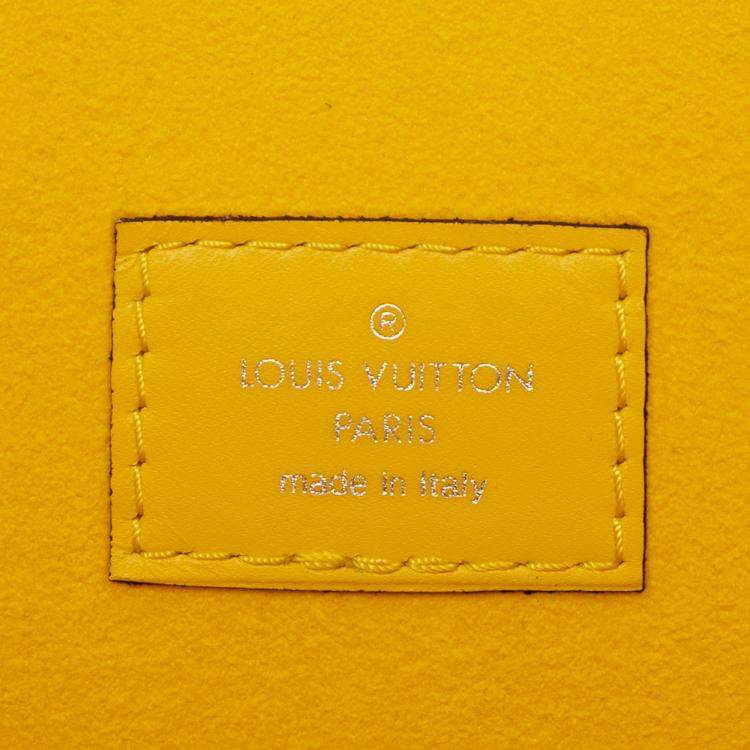 Pre Owned Louis Vuitton Yellow Epi Neverfull MM