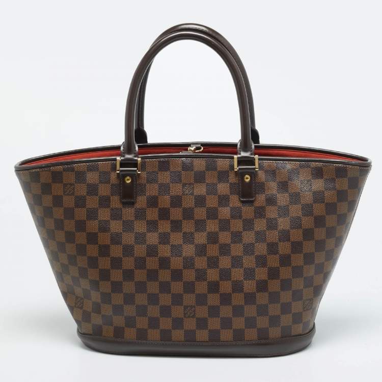Pre Owned Louis Vuitton Manosque GM Damier Ebene Canvas Bag
