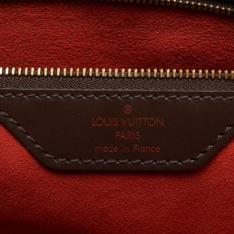 Pre Owned Louis Vuitton Manosque GM Damier Ebene Canvas Bag