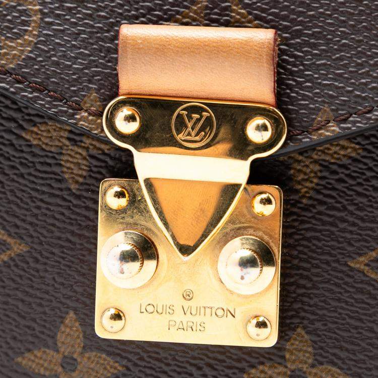 Pre Owned Louis Vuitton Brown Monogram Pochette Metis