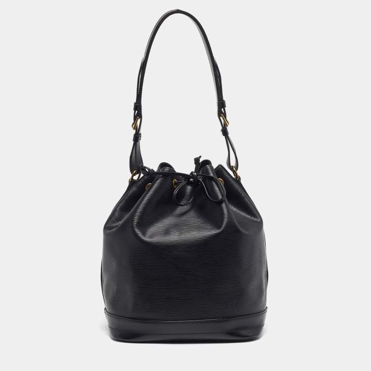 Pre Owned Louis Vuitton Noé GM Black Epi Leather Bucket Bag