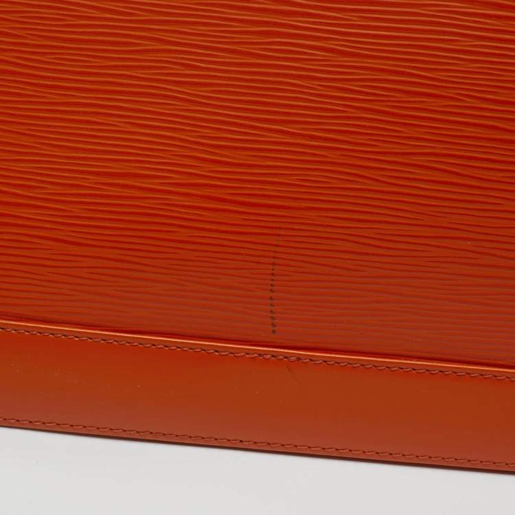 Pre Owned Louis Vuitton Alma GM Piment Epi Leather Satchel