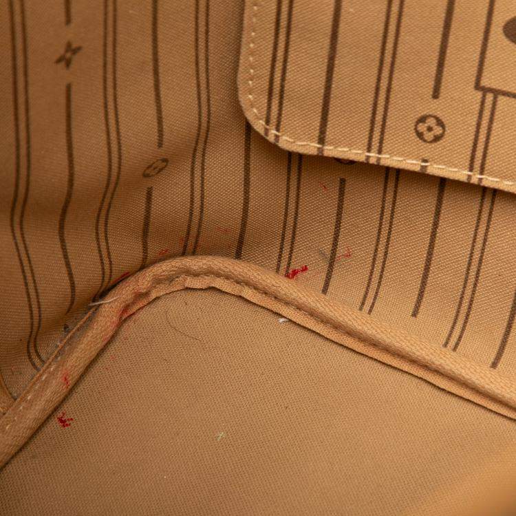 Pre Owned Louis Vuitton Brown Monogram Neverfull MM