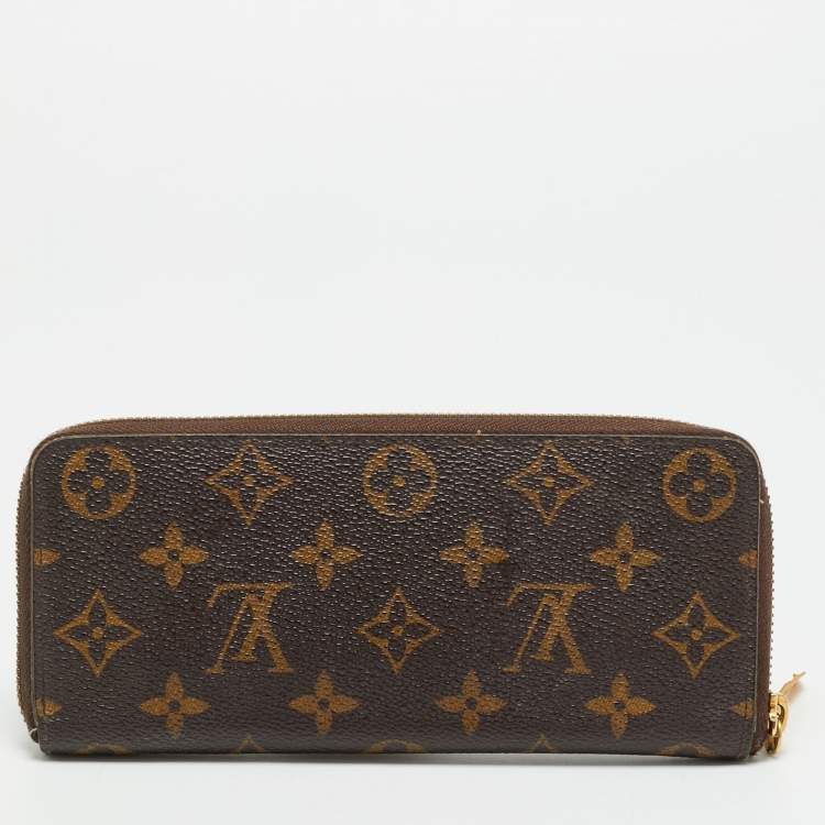 Pre Owned Louis Vuitton Clemence Monogram Canvas Wallet