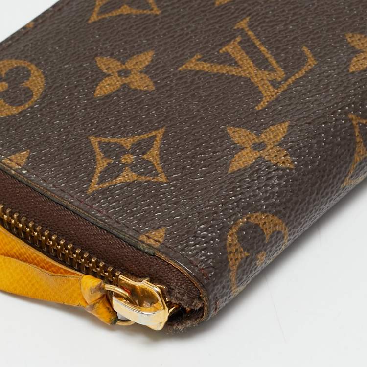 Pre Owned Louis Vuitton Clemence Monogram Canvas Wallet