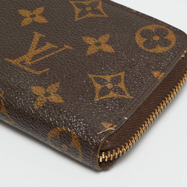 Pre Owned Louis Vuitton Clemence Monogram Canvas Wallet