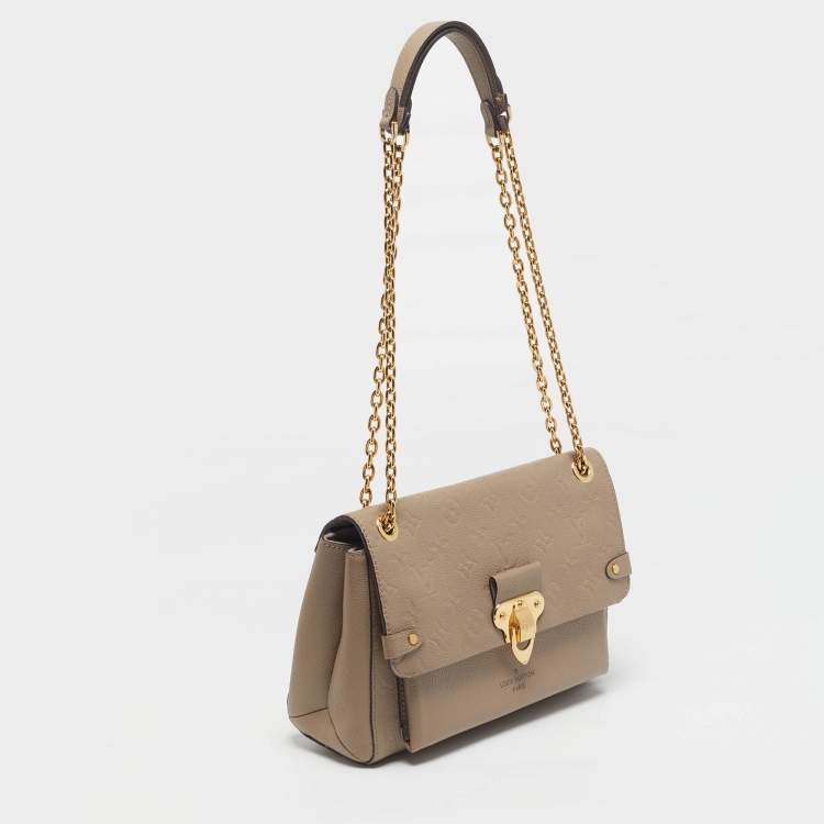 Pre Owned Louis Vuitton Vavin PM Dune Monogram Empreinte Leather Shoulder Bag