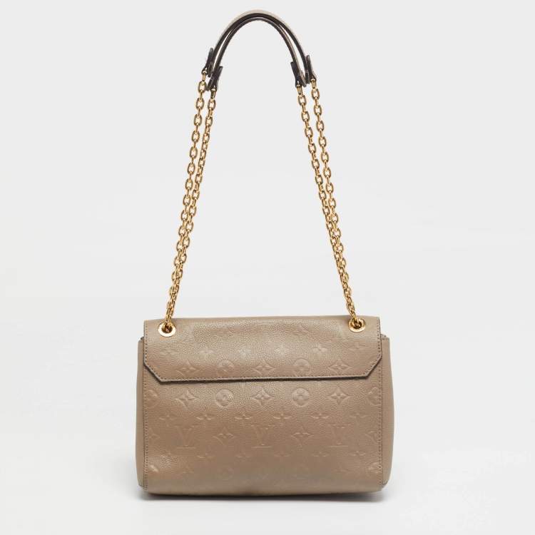 Pre Owned Louis Vuitton Vavin PM Dune Monogram Empreinte Leather Shoulder Bag