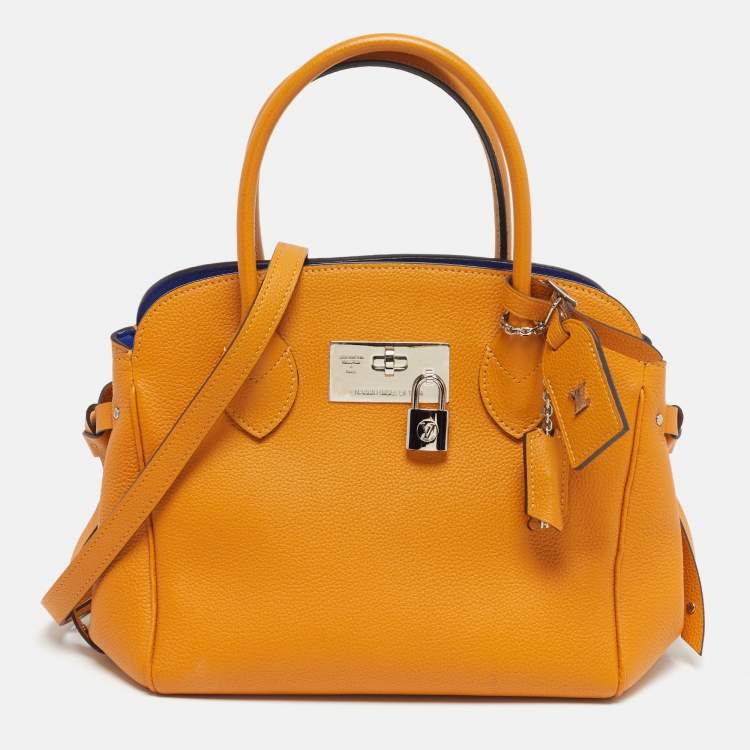 Pre Owned Louis Vuitton Milla PM Safran Leather Satchel
