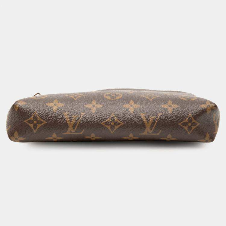 Pre Owned Louis Vuitton Brown Monogram Pallas Clutch