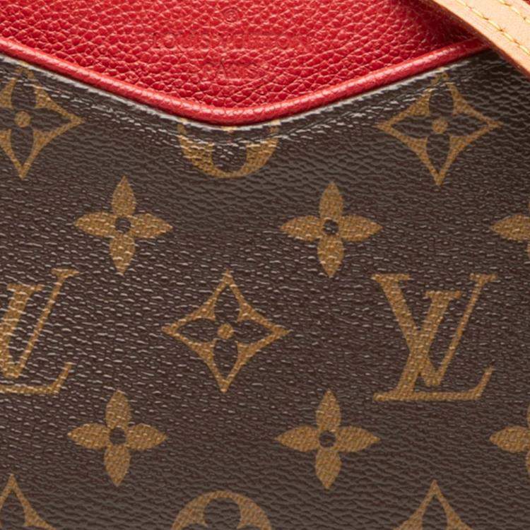 Pre Owned Louis Vuitton Brown Monogram Pallas Clutch