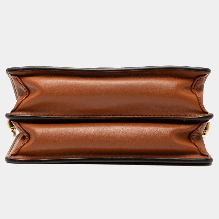 Pre Owned Louis Vuitton Brown Monogram Reverse Mini Dauphine