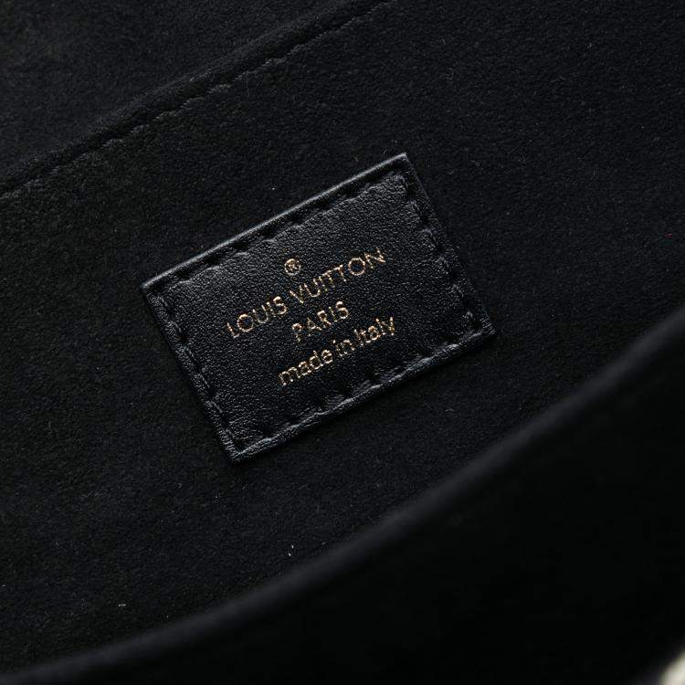 Pre Owned Louis Vuitton Black Monogram Jacquard Since 1854 Pochette Metis