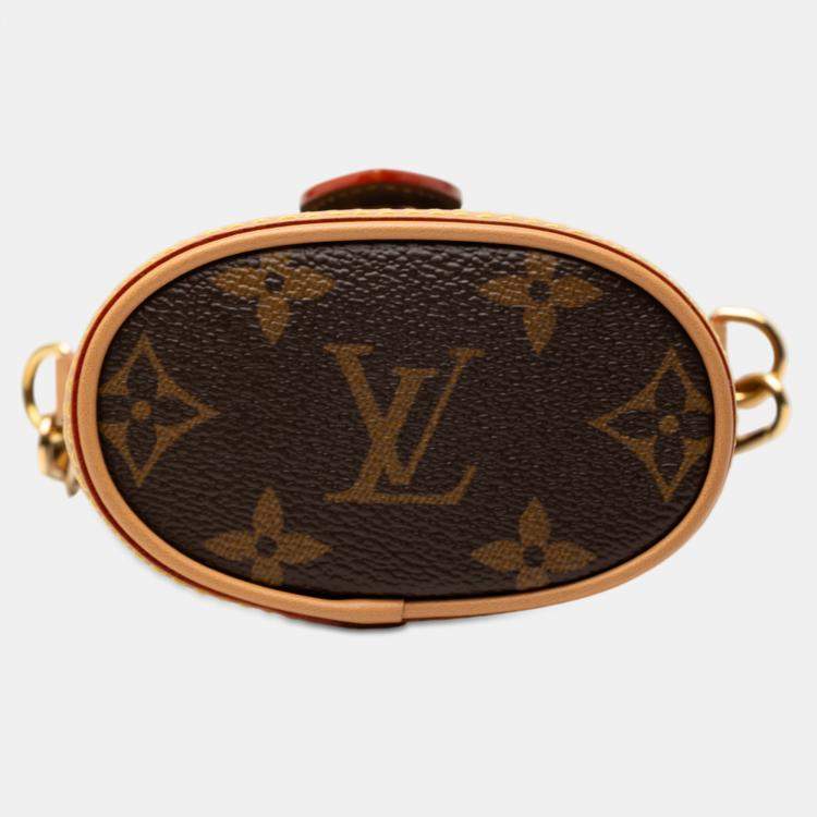 Pre Owned Louis Vuitton Brown Monogram Fold Me Pouch