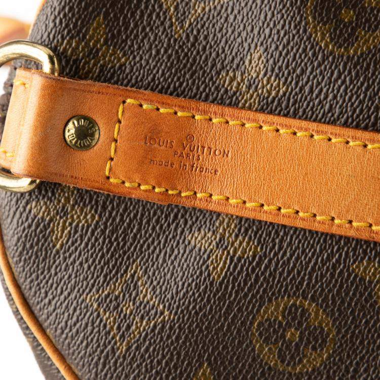 Pre Owned Louis Vuitton Brown Monogram Keepall Bandouliere 60