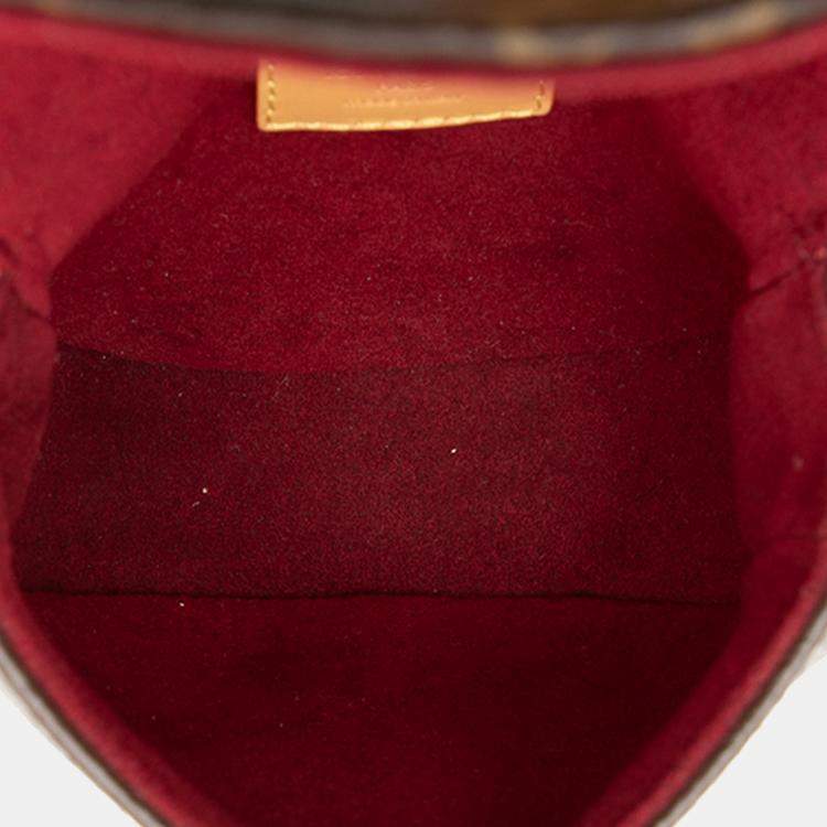 مملوكة مسبقًا Louis Vuitton Brown Monogram Micro Chantilly