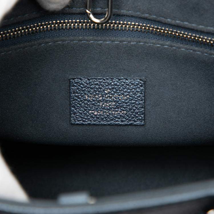 Pre Owned Louis Vuitton Blue Metallic Monogram Giant Empreinte Onthego PM