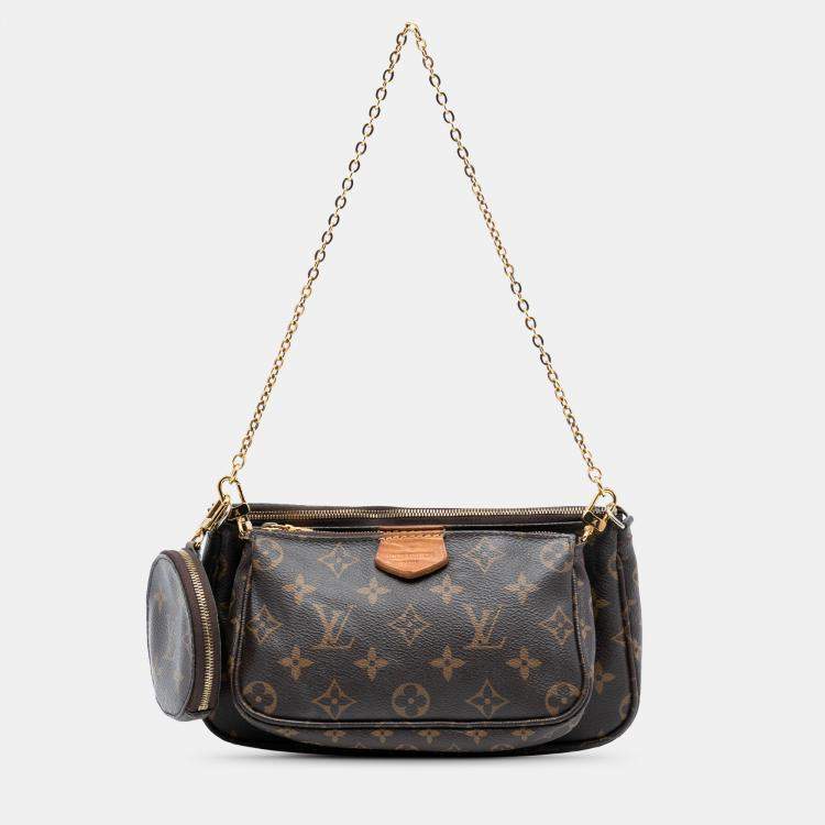Pre Owned Louis Vuitton Brown Monogram Multi Pochette Accessoires