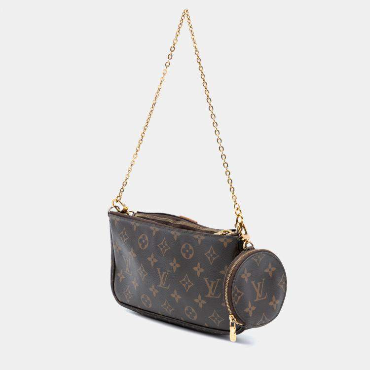 Pre Owned Louis Vuitton Brown Monogram Multi Pochette Accessoires