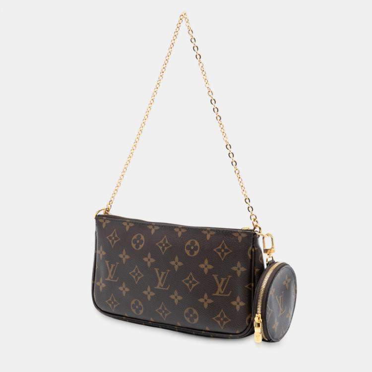 Pre Owned Louis Vuitton Brown Monogram Multi Pochette Accessoires