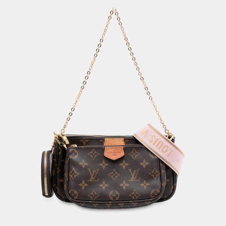 Pre Owned Louis Vuitton Brown Monogram Multi Pochette Accessoires