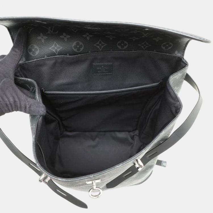 Pre Owned Louis Vuitton Black Monogram Eclipse Steamer