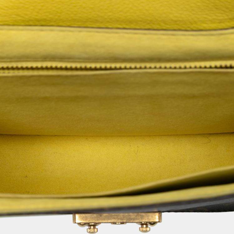 Pre Owned Louis Vuitton Brown Yellow Monogram Eden PM