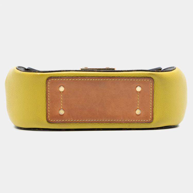 Pre Owned Louis Vuitton Brown Yellow Monogram Eden PM