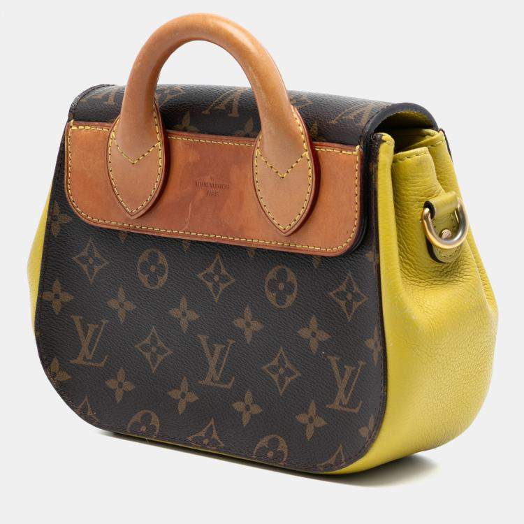 Pre Owned Louis Vuitton Brown Yellow Monogram Eden PM