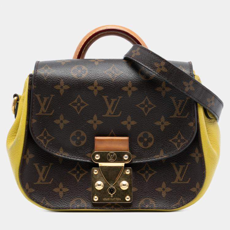 Pre Owned Louis Vuitton Brown Yellow Monogram Eden PM