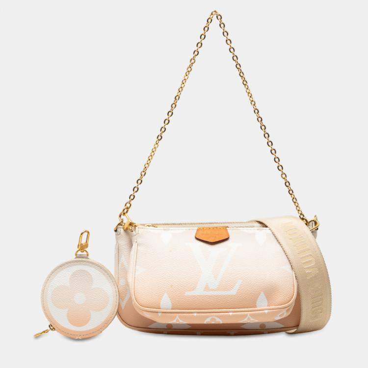 Pre Owned Louis Vuitton Brown Monogram Giant By The Pool Multi Pochette Accessoires