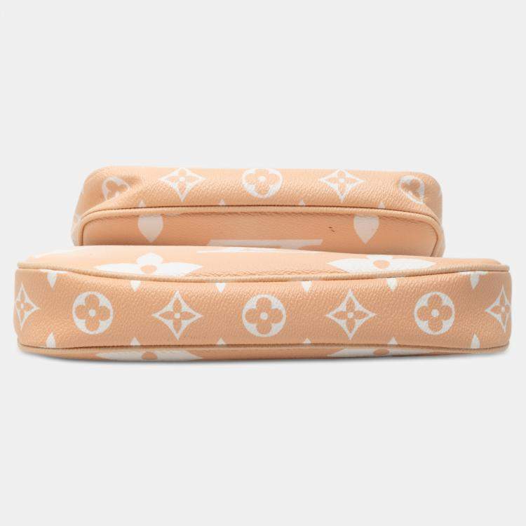 Pre Owned Louis Vuitton Brown Monogram Giant By The Pool Multi Pochette Accessoires