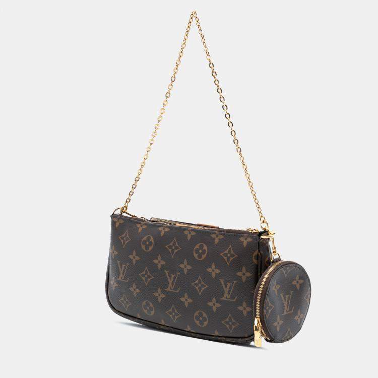 Pre Owned Louis Vuitton Brown Monogram Multi Pochette Accessoires