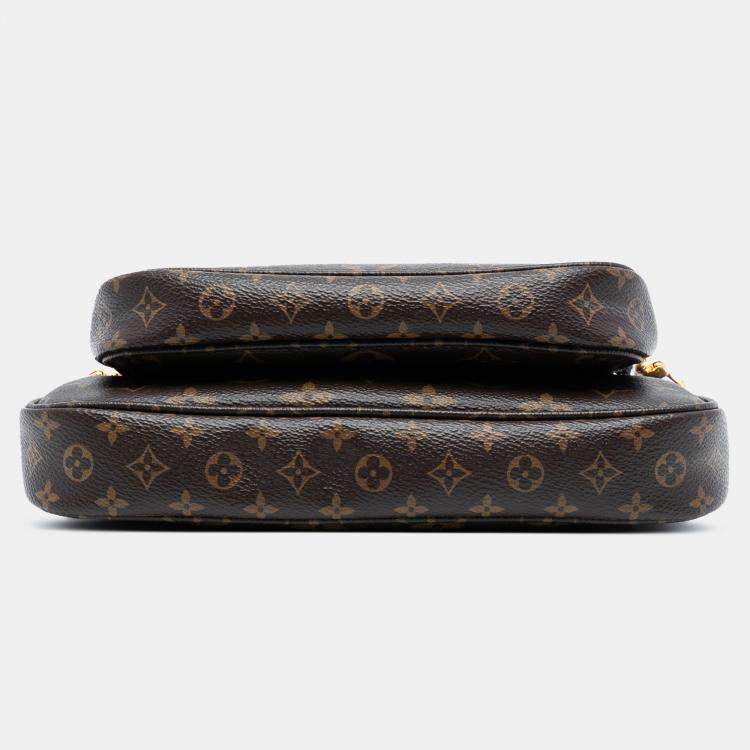 Pre Owned Louis Vuitton Brown Monogram Multi Pochette Accessoires